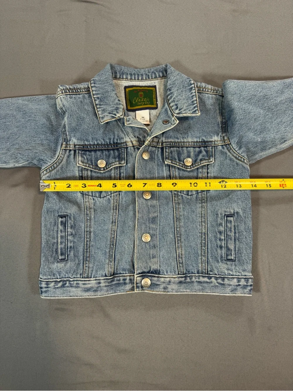 Vintage Baby Gap Classic Denim Jacket Toddler 3 Years Light Wash